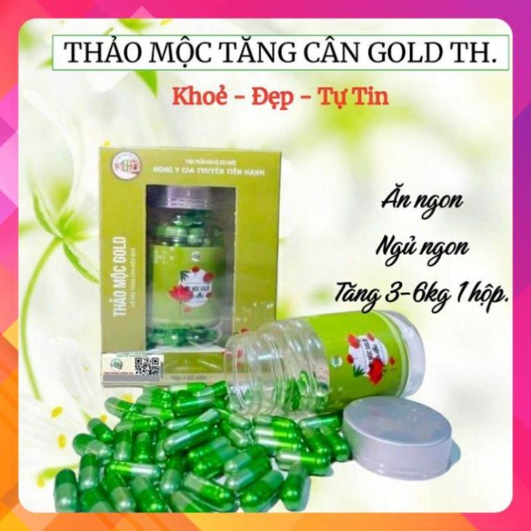 THẢO MỘC TĂNG CÂN GOLD THƯỢNG HẠNG CHÍNH HÃNG HỘP 60VIÊN CHÍNH HÃNG
