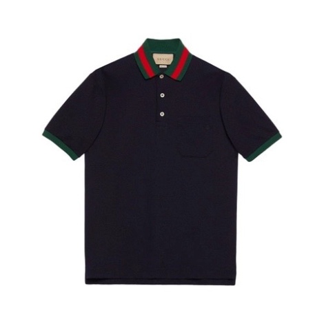 ÁO Polo Gucci WEB STRIPE Polo Gucci Basic Phối Viền Cổ Vải Cotton 100% The.Base