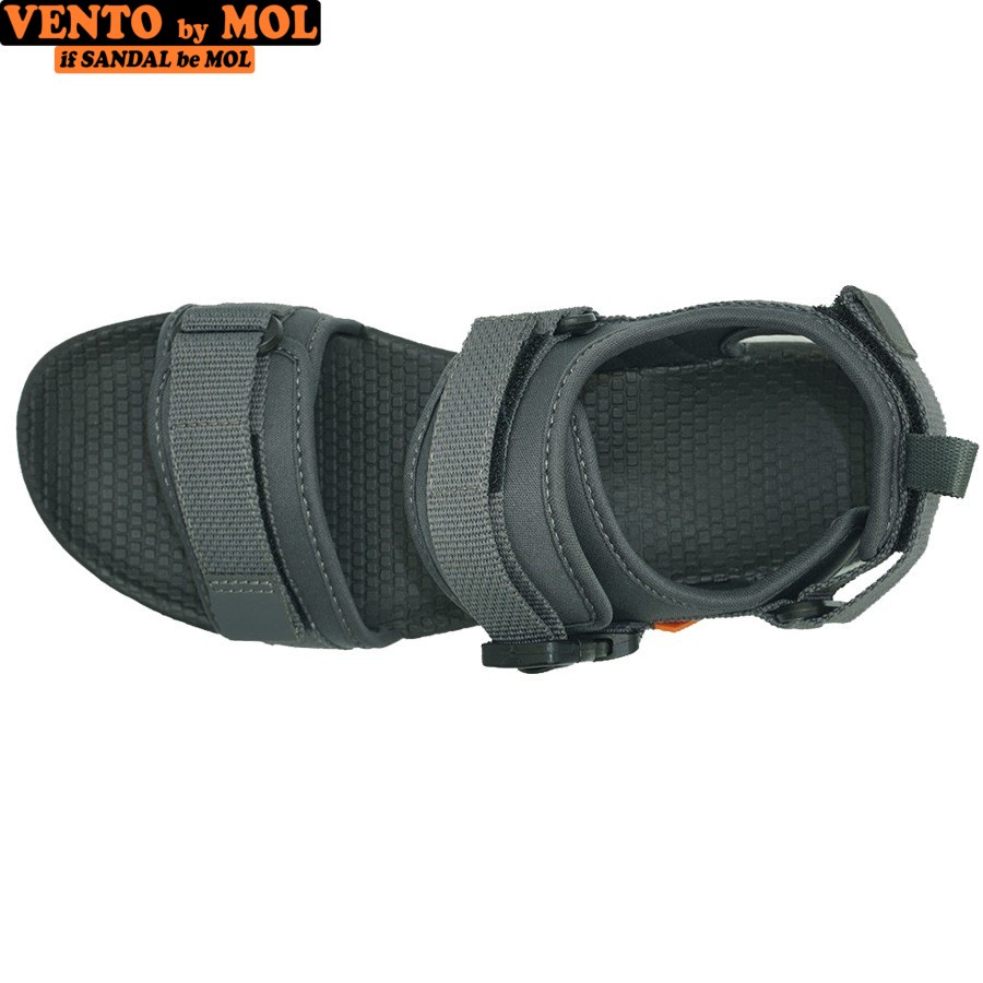 Giày sandal nam nữ 2 quai ngang Vento NB01G2 màu xám