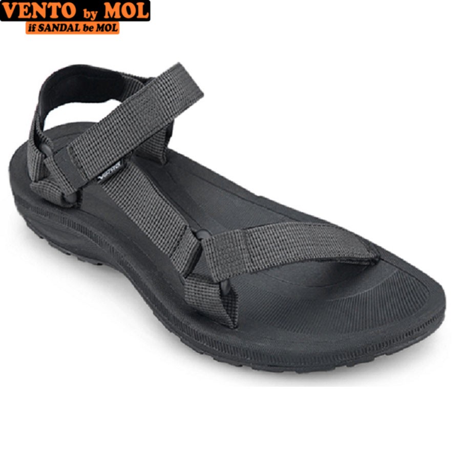 Giày sandal nam quai ngang Vento NV25G màu xám có big size 44 45