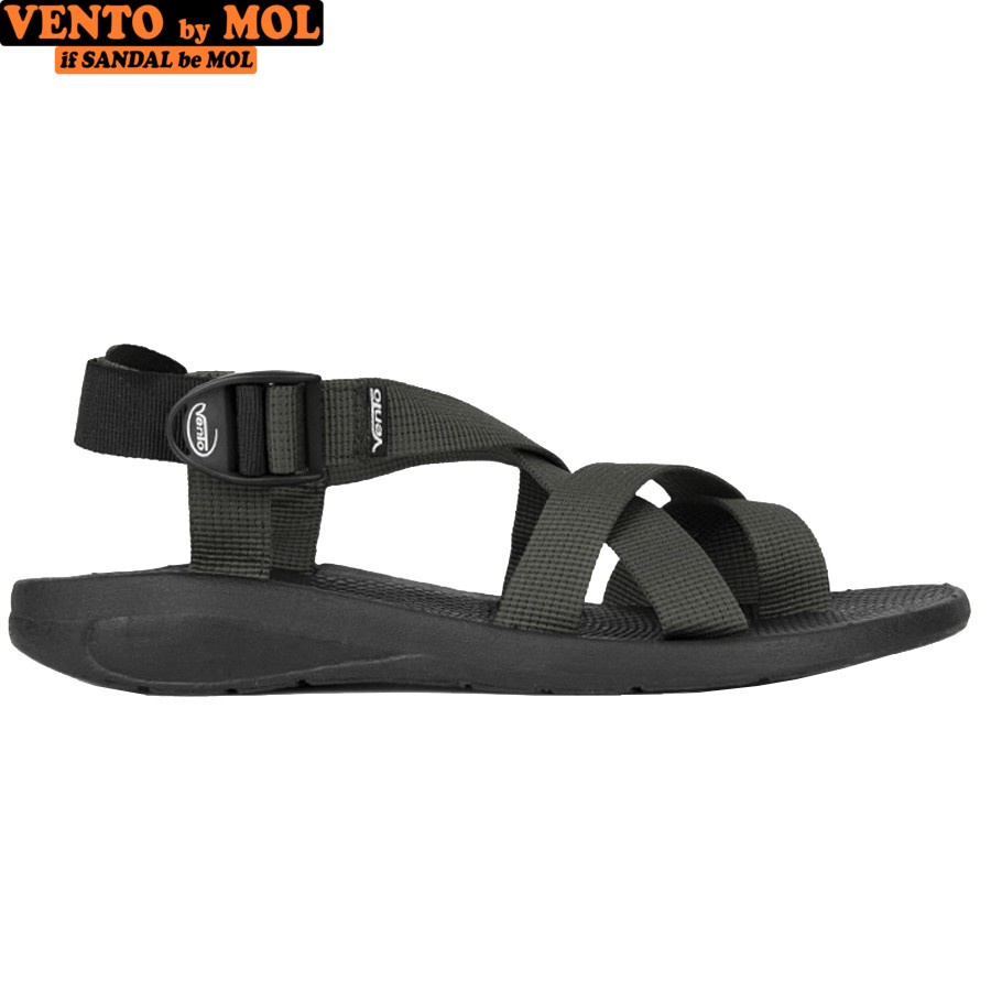 Giày sandal nam quai chéo xỏ ngón Vento NV65G màu xám