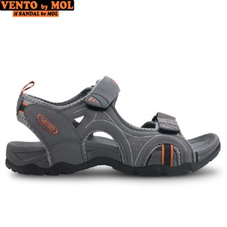 Giày sandal nam quai ngang Vento NV3610G màu xám có big size 44 45 (Form to, inb Shop tư vấn size)