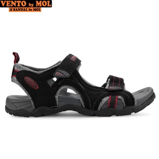 Giày sandal nam quai ngang Vento NV3610B màu đen có big size 44 45 (Form to, inb Shop tư vấn size)