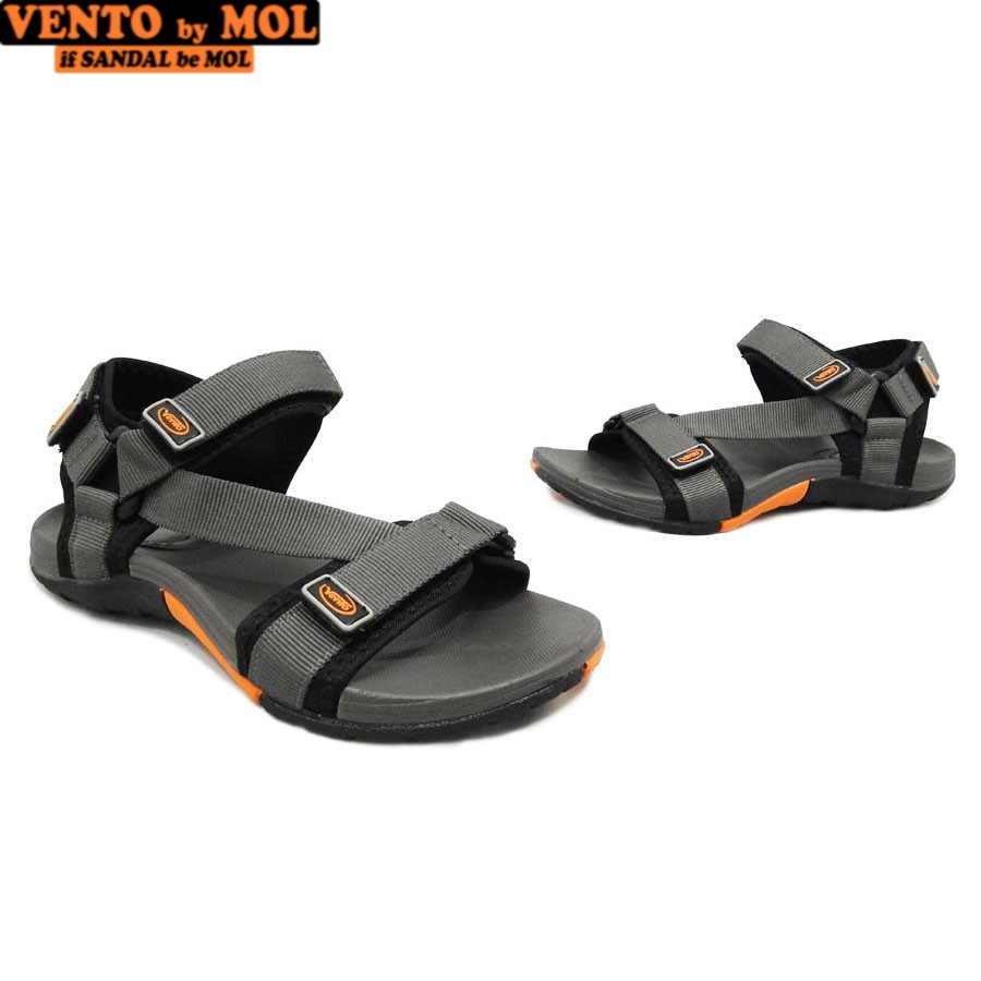 Giày sandal nam quai chữ Z hiệu Vento NV4538BG màu xám có big size 44 45 có big size 44 45