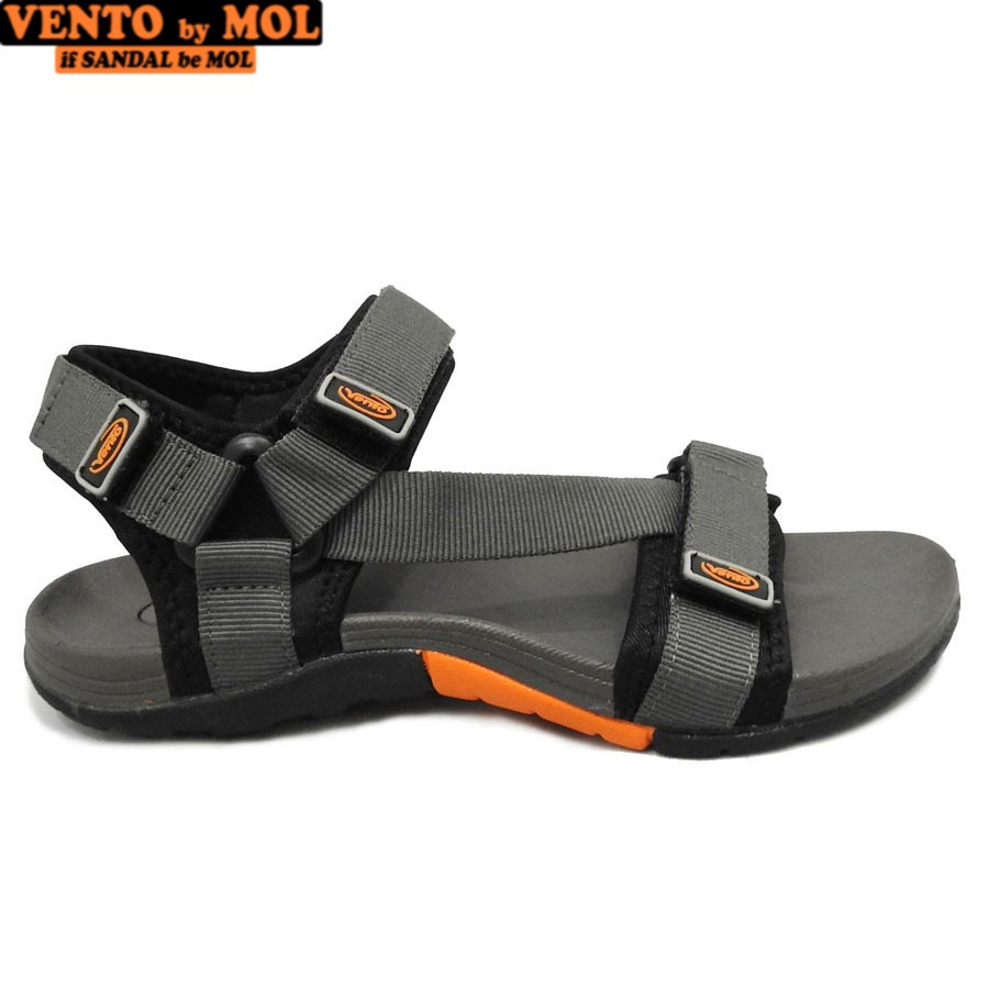 Giày sandal nam quai chữ Z hiệu Vento NV4538BG màu xám có big size 44 45 có big size 44 45