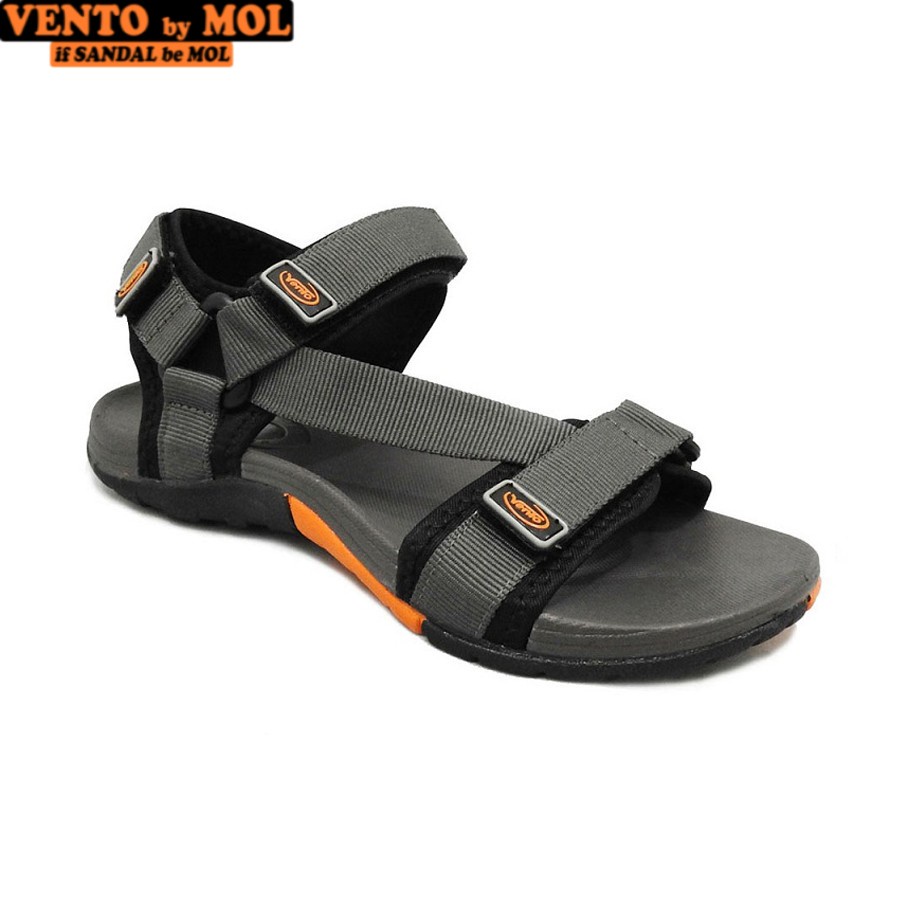 Giày sandal nam quai chữ Z hiệu Vento NV4538BG màu xám có big size 44 45 có big size 44 45