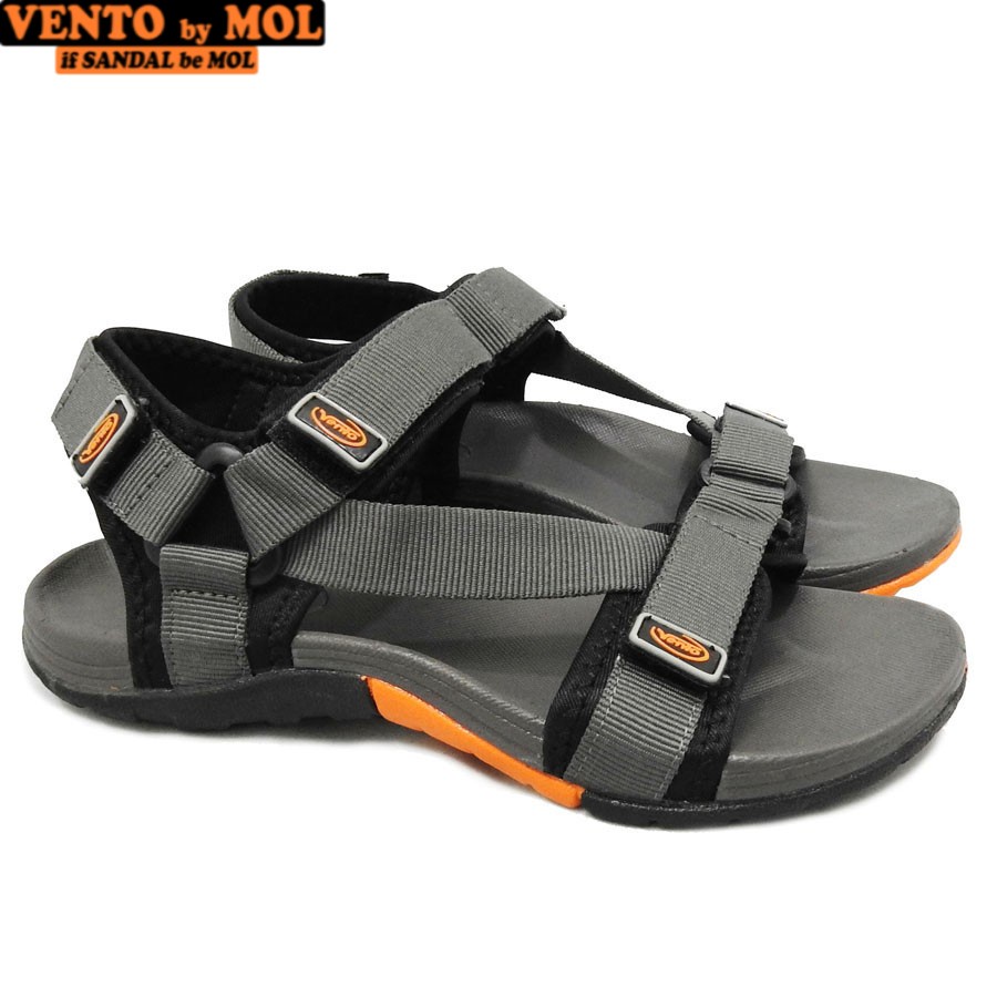 Giày sandal nam quai chữ Z hiệu Vento NV4538BG màu xám có big size 44 45 có big size 44 45