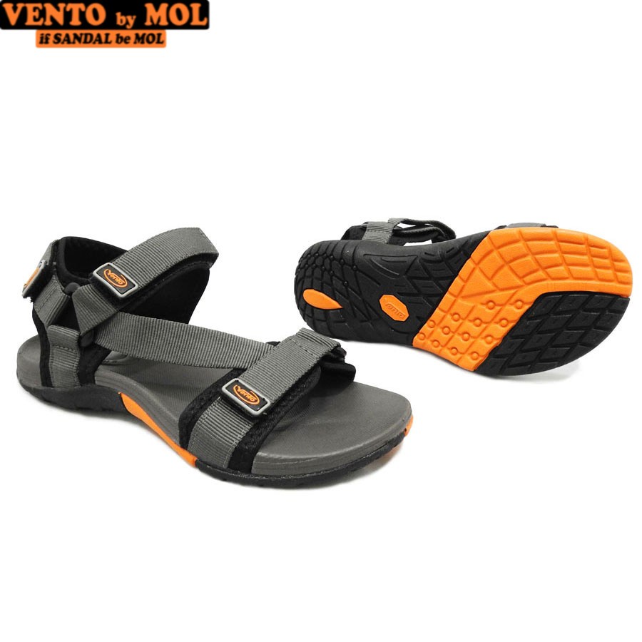Giày sandal nam quai chữ Z hiệu Vento NV4538BG màu xám có big size 44 45 có big size 44 45