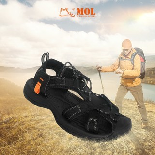 Giày sandal nam bít mũi Vento NV7606BB màu đen có big size 44 45