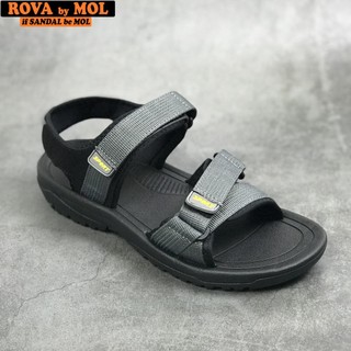 Giày sandal nam quai ngang Rova RV873G màu xám
