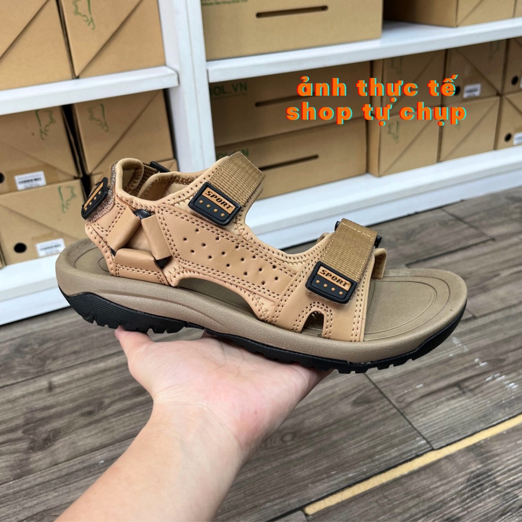 Giày sandal nam quai ngang Rova RV972Br màu nâu