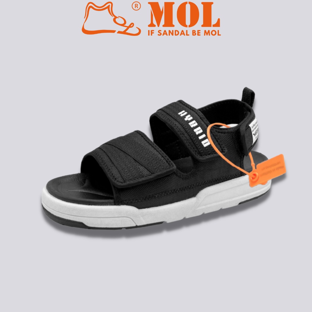 Giày sandal nam quai ngang Vento SD10035B màu đen có big size 44