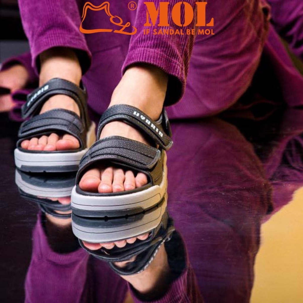 Giày sandal nam quai ngang Vento SD10035G màu xám có big size 44