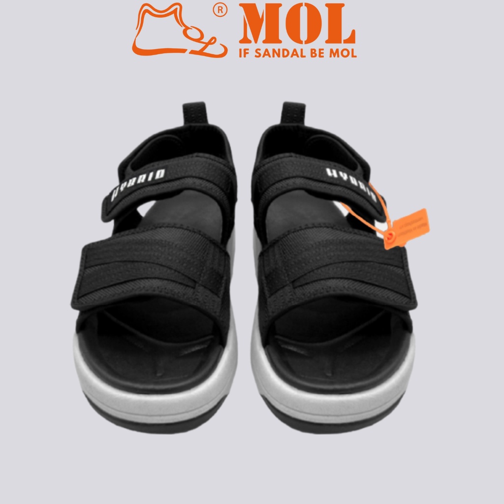 Giày sandal nam quai ngang Vento SD10035B màu đen có big size 44