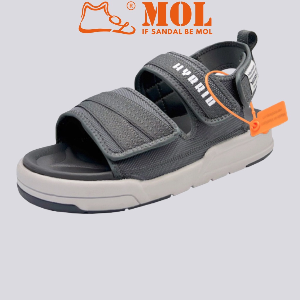 Giày sandal nam quai ngang Vento SD10035G màu xám có big size 44