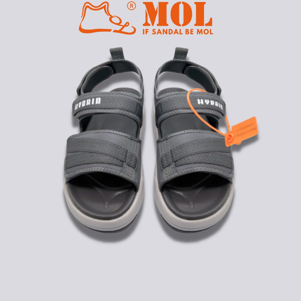 Giày sandal nam quai ngang Vento SD10035G màu xám có big size 44