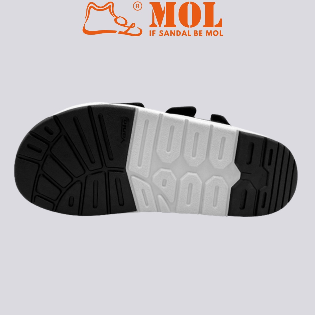 Giày sandal nam quai ngang Vento SD10035G màu xám có big size 44