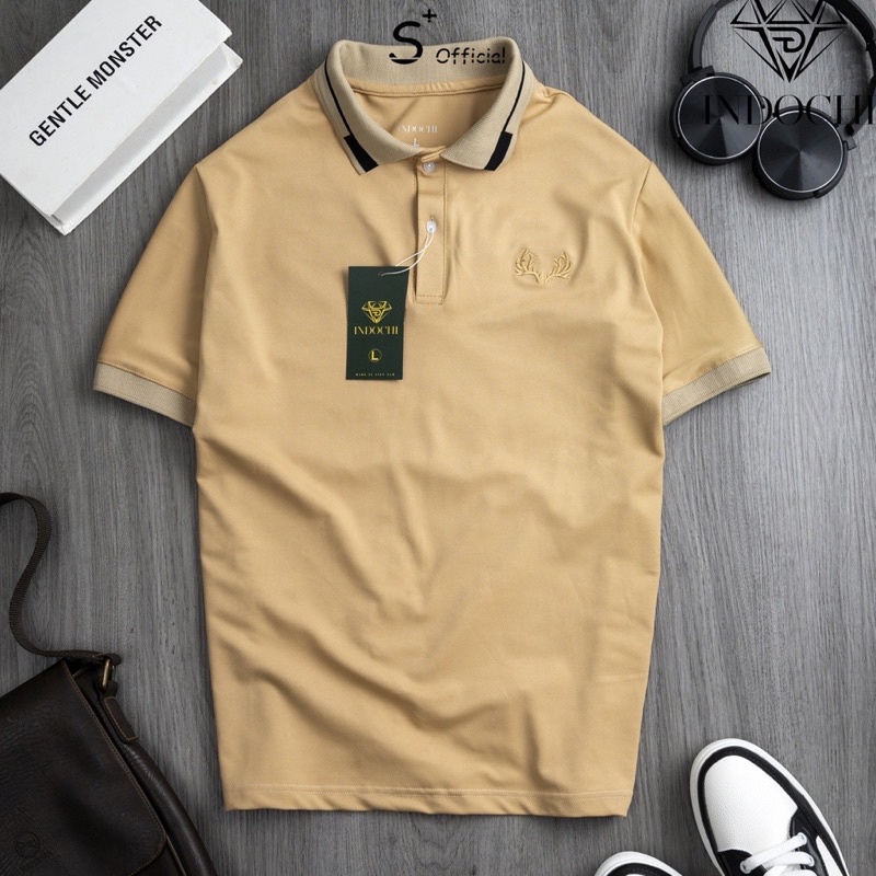 Áo phông nam anyar áo polo sừng hươu phong cách kiểu dáng basic đơn giản mà lịch lãm