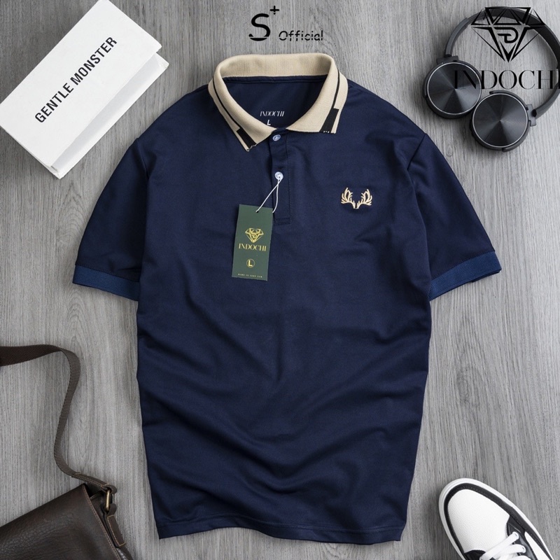 Áo phông nam anyar áo polo sừng hươu phong cách kiểu dáng basic đơn giản mà lịch lãm