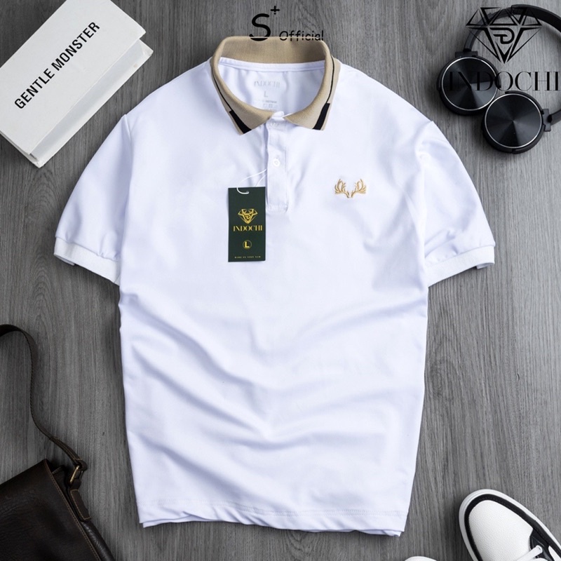 Áo phông nam anyar áo polo sừng hươu phong cách kiểu dáng basic đơn giản mà lịch lãm