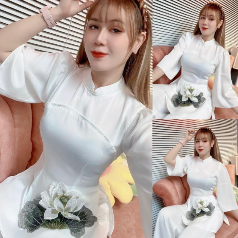 Ren Thêu Hoa Sen xinh xắn