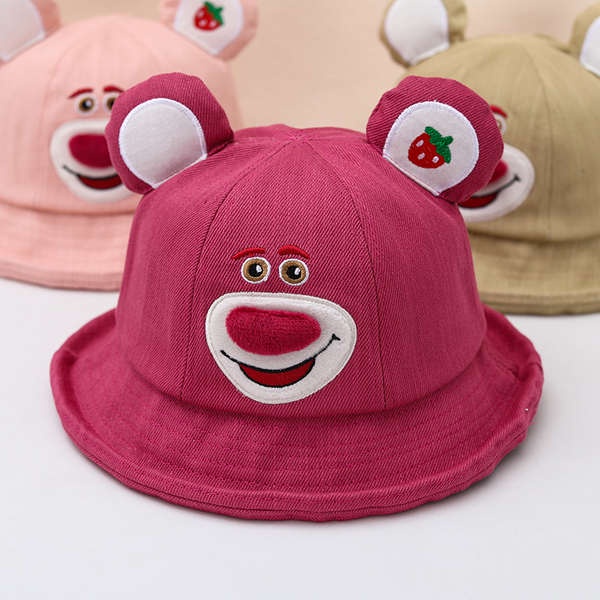 Gấu dâu mũ che nắng cho bé chống nắng