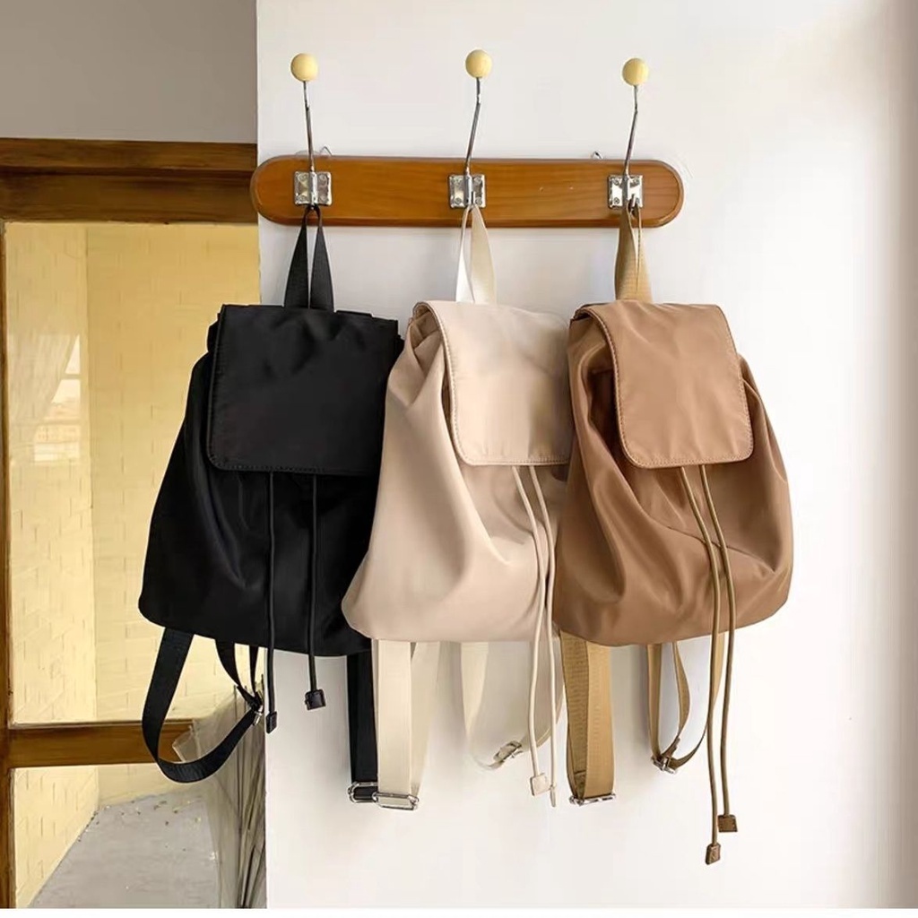 Balo Dây Rút Bằng nylon Nhẹ Phong Cách Hàn Quốc Hàng Mới 2023 Dành Cho Nữ Sinh