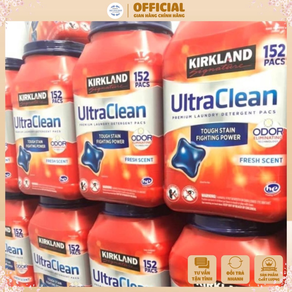 Viên Giặt Quần Áo - Kirkland Signature 152 Viên Của Mỹ