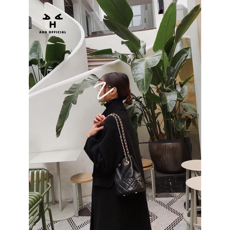 Túi Xách Đeo Vai Phối Dây Xích Kim Cương Tùy Chỉnh Thời Trang