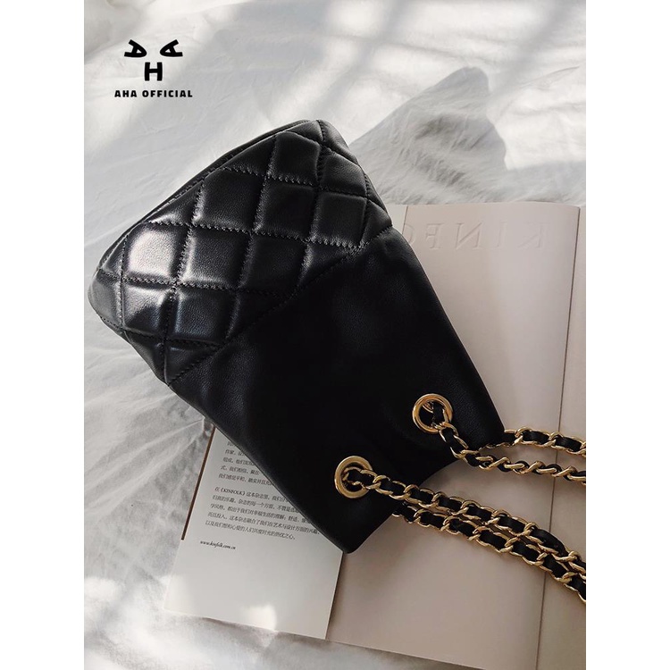 Túi Xách Đeo Vai Phối Dây Xích Kim Cương Tùy Chỉnh Thời Trang