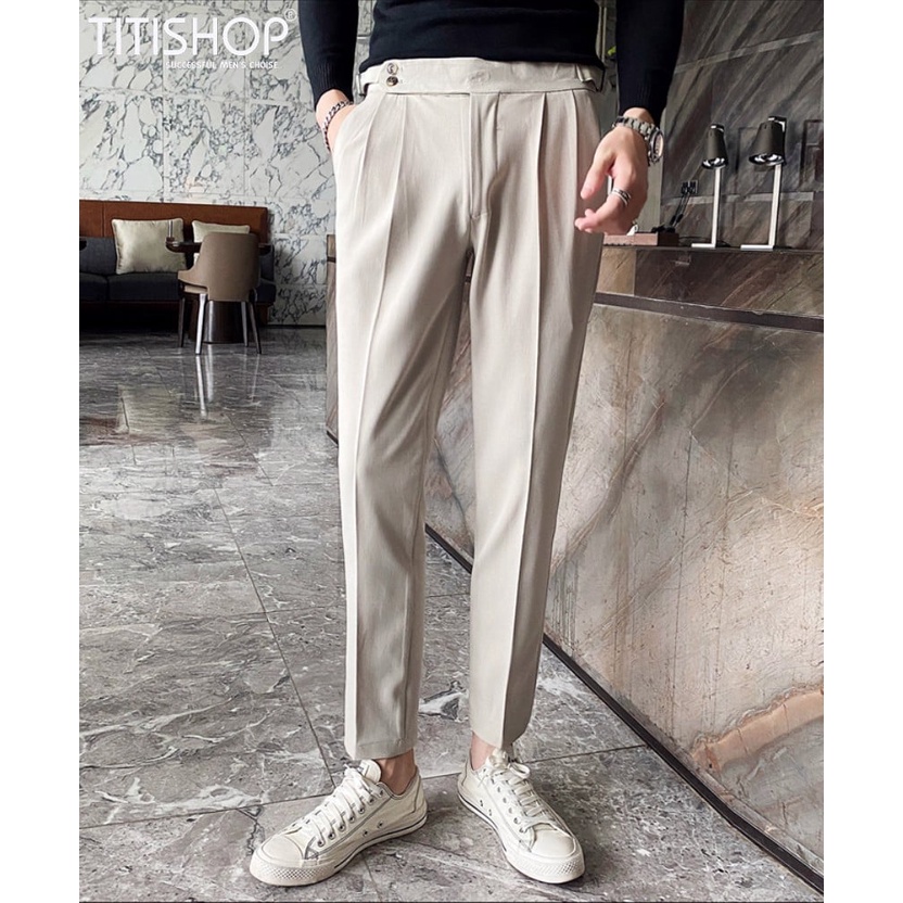 Quần tây Nam SIDETAB AHH80 Titishop ống ôm