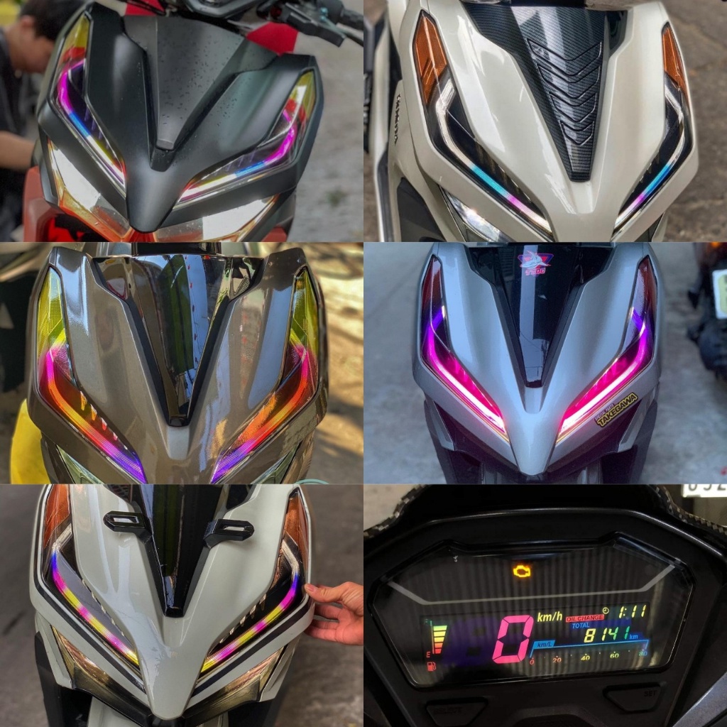 Tem Decal Dán Demi  Chóa Đèn, Mặt Đồng Hồ Xe Vario 125, 150 Đời 2018 Đến 2022