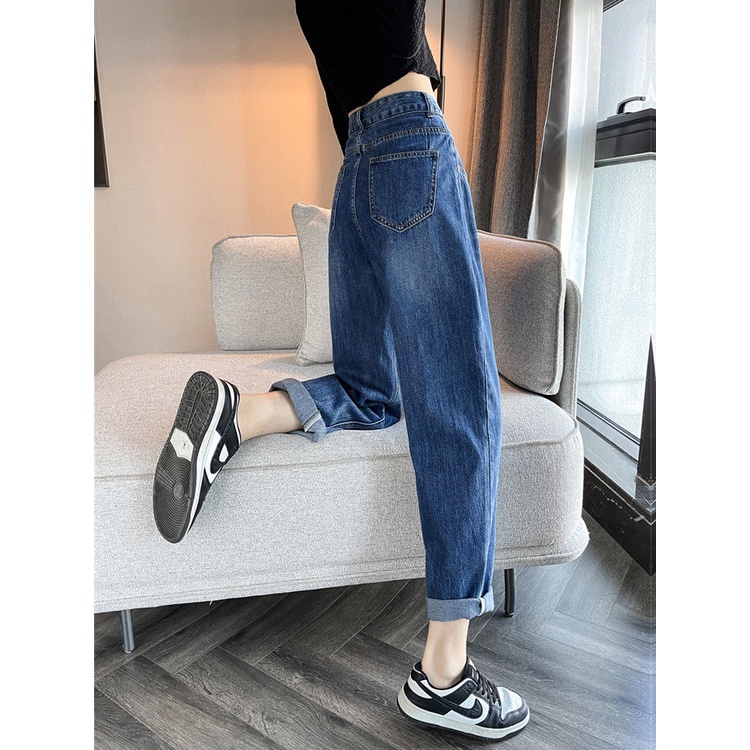 Quần Dài Lưng Cao Ống Rộng Thiết Kế Mới Năng Động Thời Trang