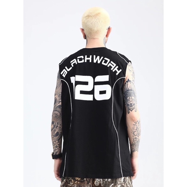 Tanktop BLACH đen trắng