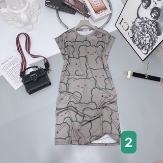 Đầm suông 3D thun lạnh form to