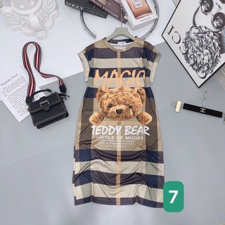 Đầm suông 3D thun lạnh form to