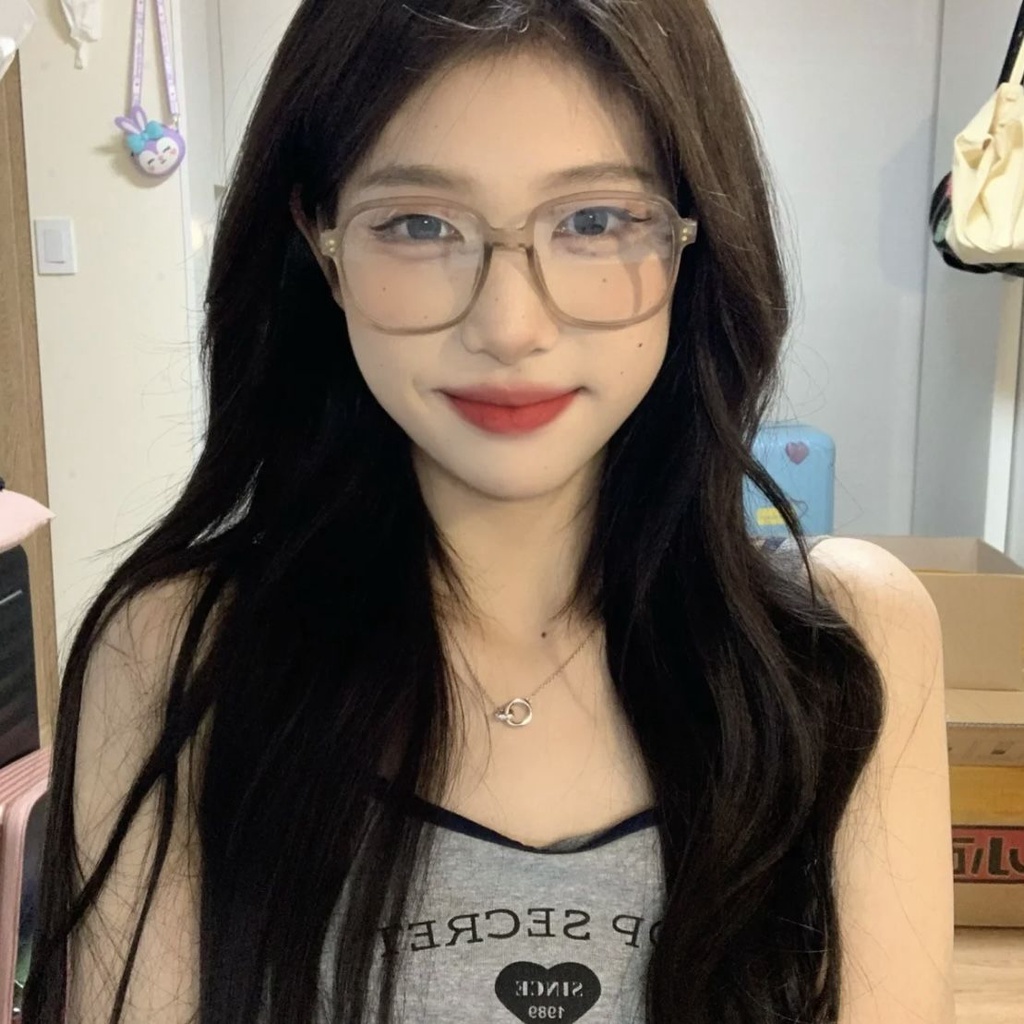 Mắt Kính Gọng Lớn Phong Cách Hàn Quốc Nhẹ Nhàng Cho Nữ