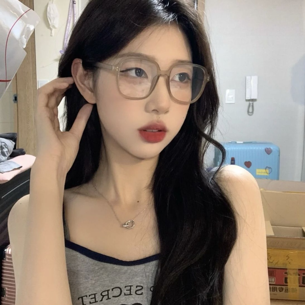 Mắt Kính Gọng Lớn Phong Cách Hàn Quốc Nhẹ Nhàng Cho Nữ