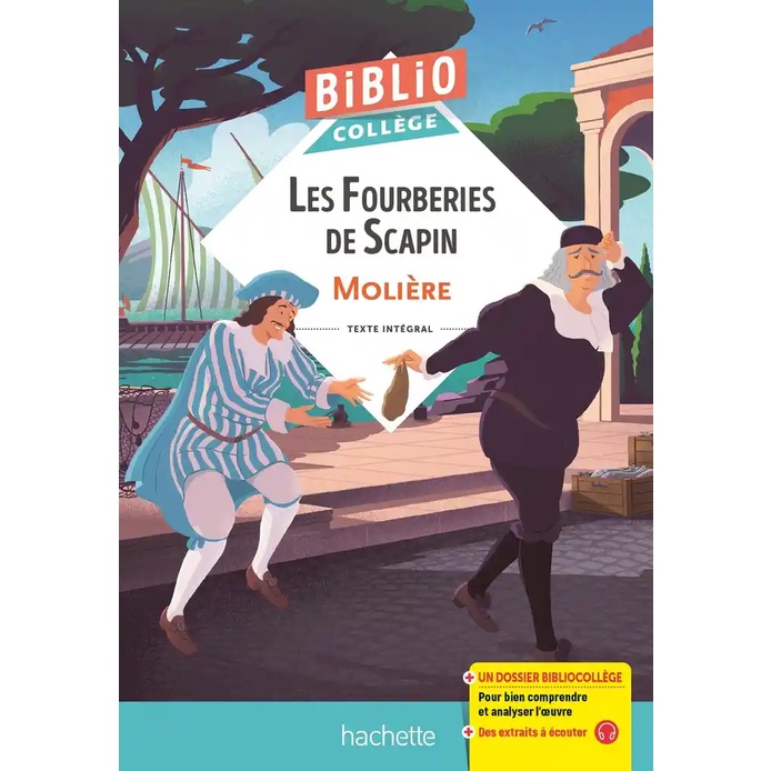 Sách - Tiểu thuyết kèm phân tích văn học tiếng Pháp: Bibliocollege - Les Fourberies De Scapin, Moliere
