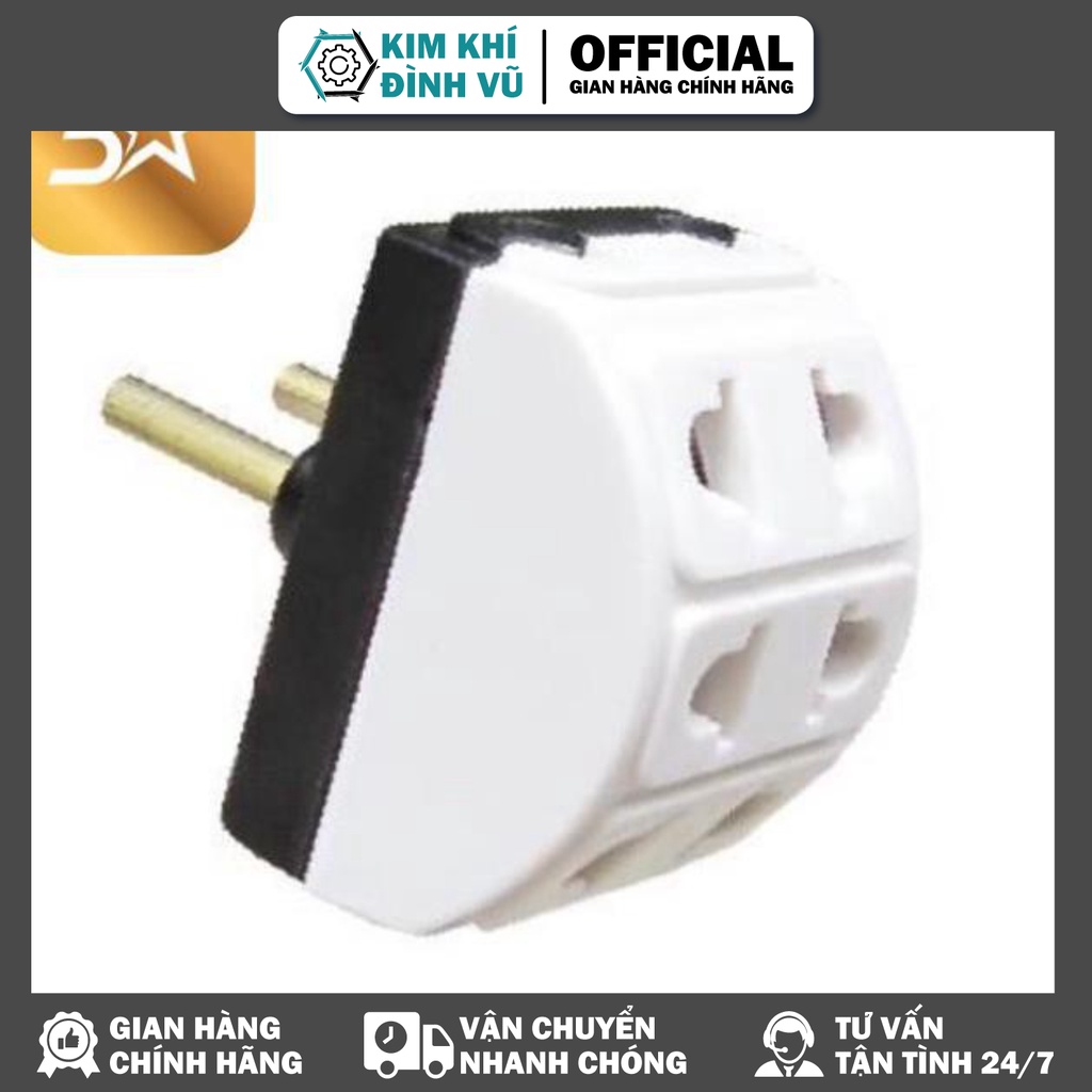 Phích Cắm 1 Chia 3, Ra 5, Chất Liệu ABS Chịu Nhiệt, Chống Gỉ