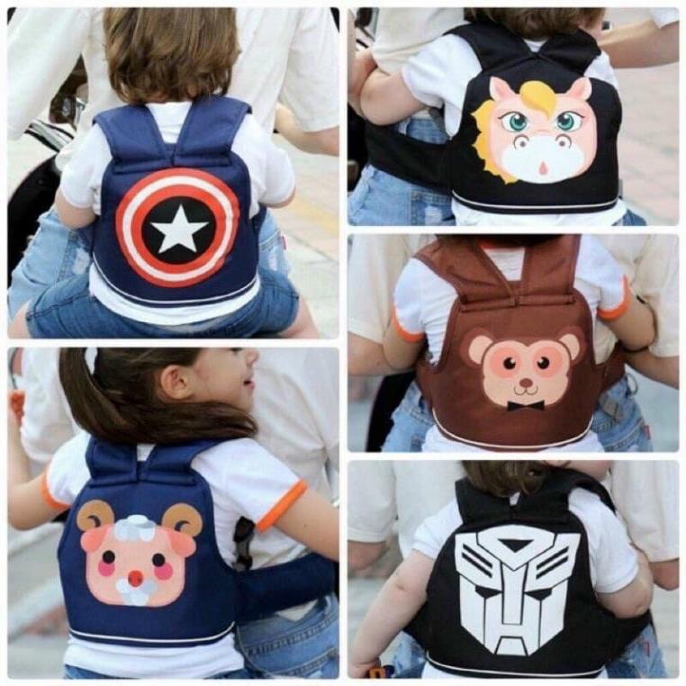 Đai em bé đi xe máy- địu đi xe máy- dây đai cho bé đi xe máy- đai xe máy cho bé từ 1-6 tuổi[SHOP MUA RẺ 68