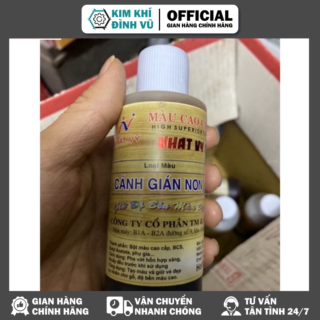 Tinh màu pu cao cấp cánh giá già,cánh gián non dùng cho đồ gỗ