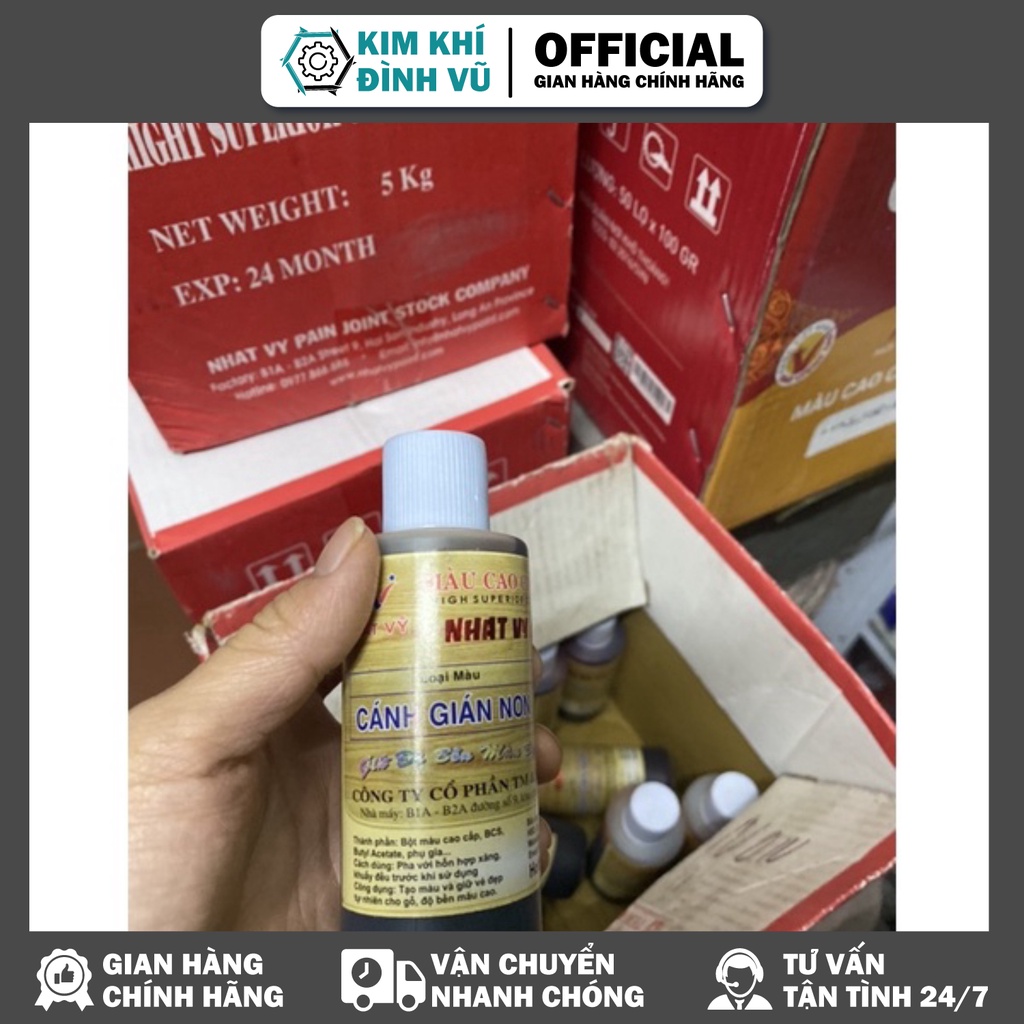 Tinh màu pu cao cấp cánh giá già,cánh gián non dùng cho đồ gỗ