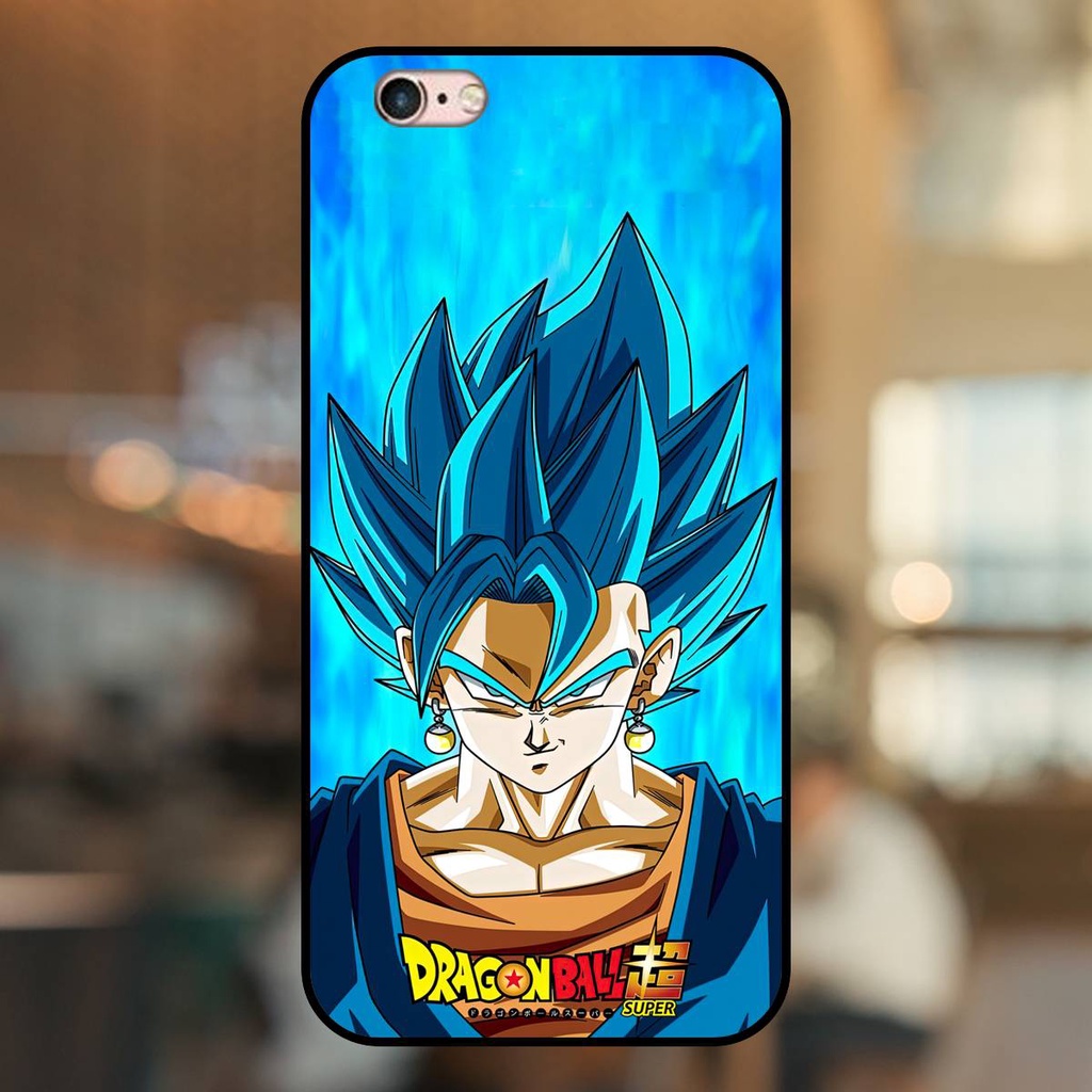 Ốp lưng điện thoại iPhone 6s, 6 viền đen Vegito Dragon Ball