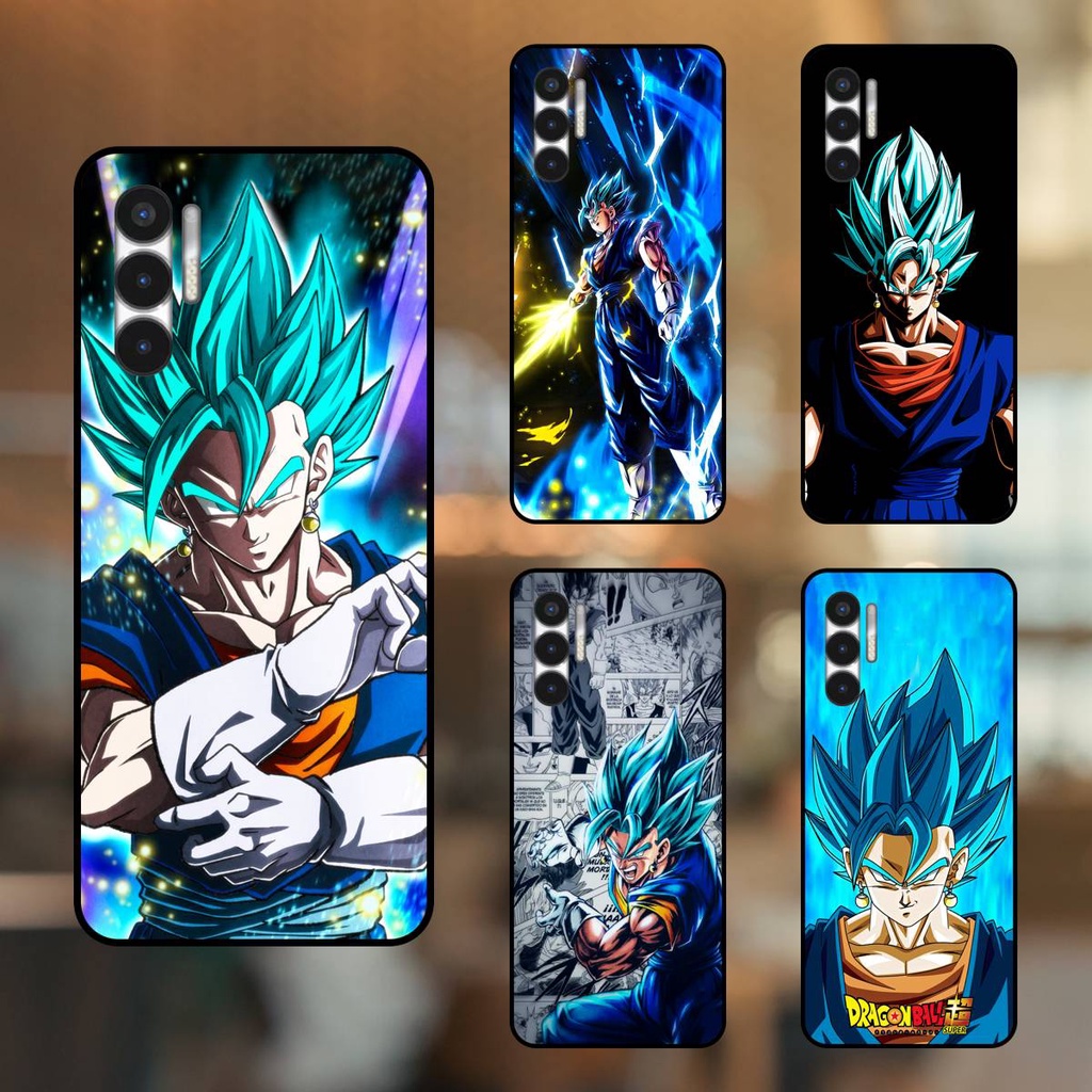 Ốp lưng điện thoại Tecno Pova 3 viền đen Vegito Dragon Ball