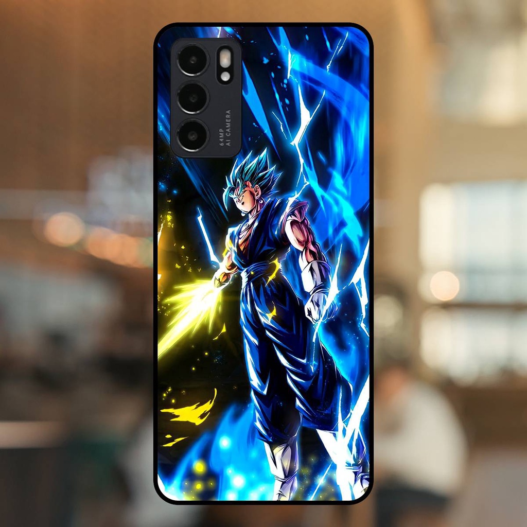 Ốp lưng điện thoại Oppo Reno 6 5G viền đen Vegito Dragon Ball