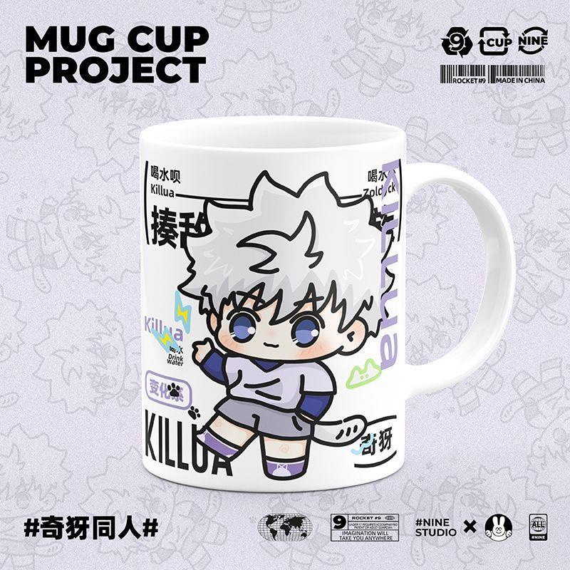 Cốc Sứ In Hình Hunter Qiya Beat Enemy Có Nắp Đậy Và Muỗng Dễ Thương HUNTER×HUNTER Killua Zoldyck