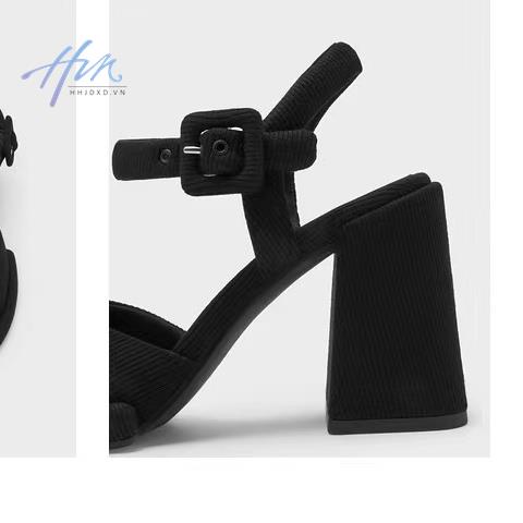 Giày Cao Gót Mùa Hè 2023 Phong Cách Mới Nhẹ Nhàng Có Dây Buộc Nhẹ Nhàng Phù Hợp Với Váy Dày Chống Nước Cho Nữ