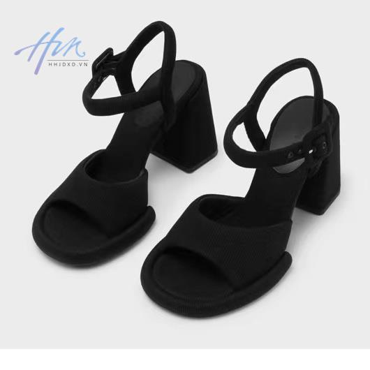 Giày Cao Gót Mùa Hè 2023 Phong Cách Mới Nhẹ Nhàng Có Dây Buộc Nhẹ Nhàng Phù Hợp Với Váy Dày Chống Nước Cho Nữ