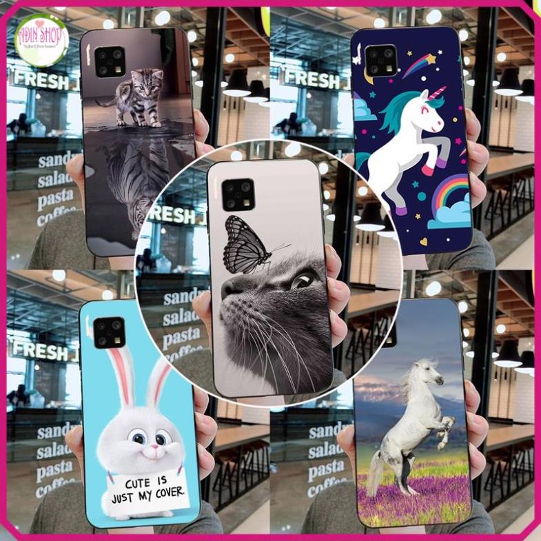 Ốp lưng Sharp Aquos Sense 4 / Sense 5G / Sense 6 / Zero 6 dẻo đen silicon in hình họa tiết nhiều mẫu